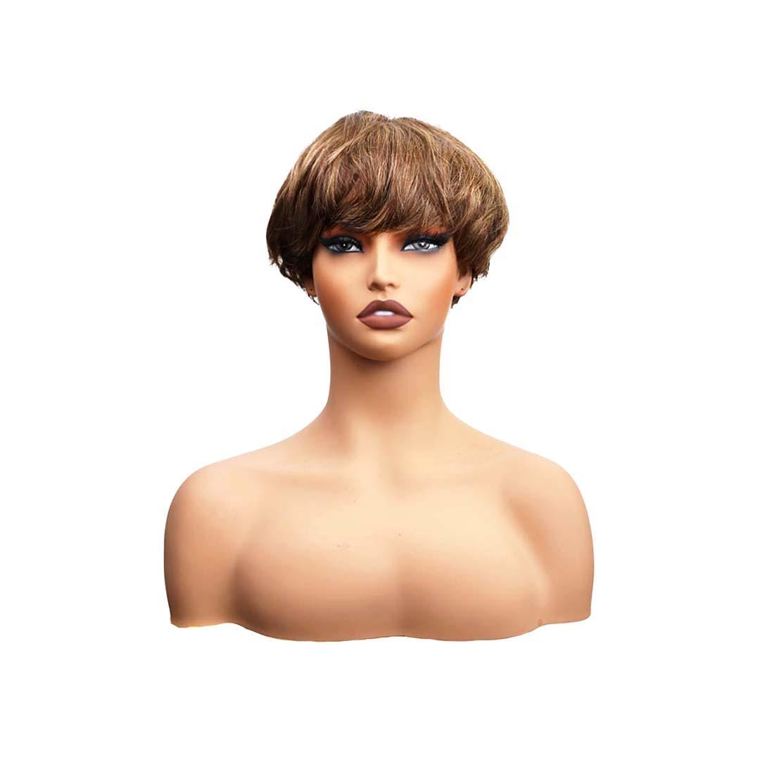 #53 MR Lace Bob Brown Human Hair Wig 5.5 Inches