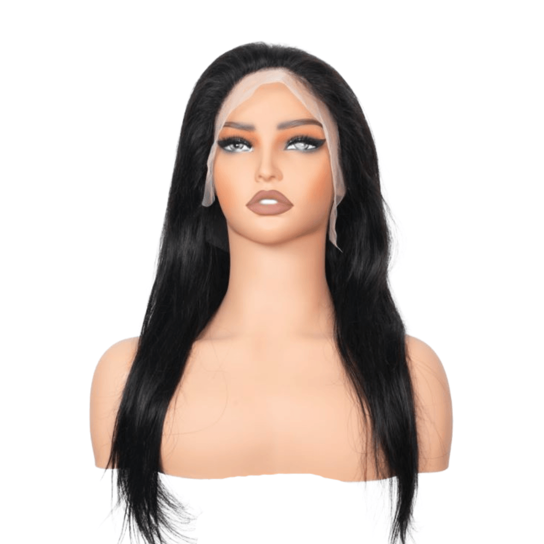 #18 13x4 Lace Straight Black Human Hair Wig