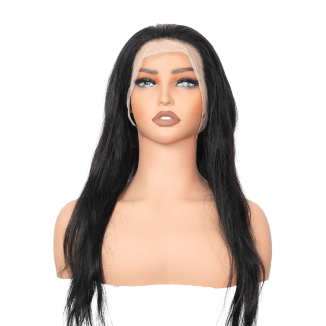 #18 13x4 Lace Straight Black Human Hair Wig