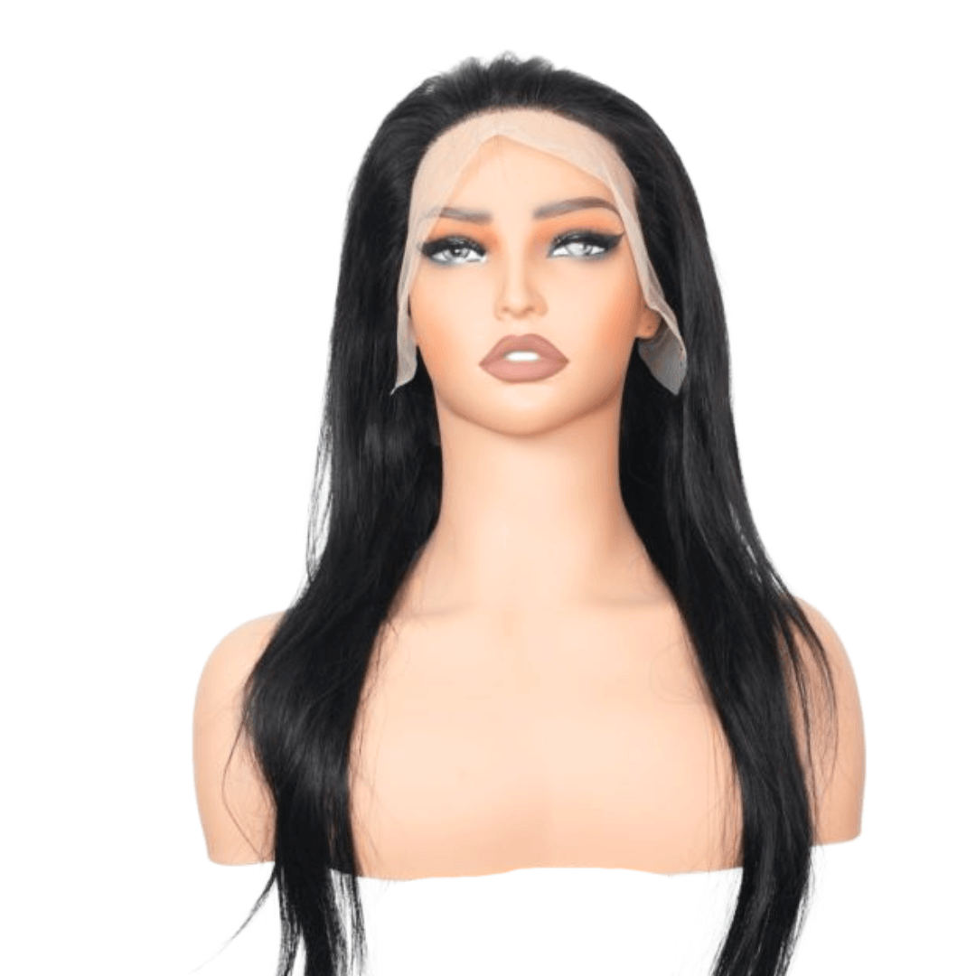 #18 13x4 Lace Straight Black Human Hair Wig