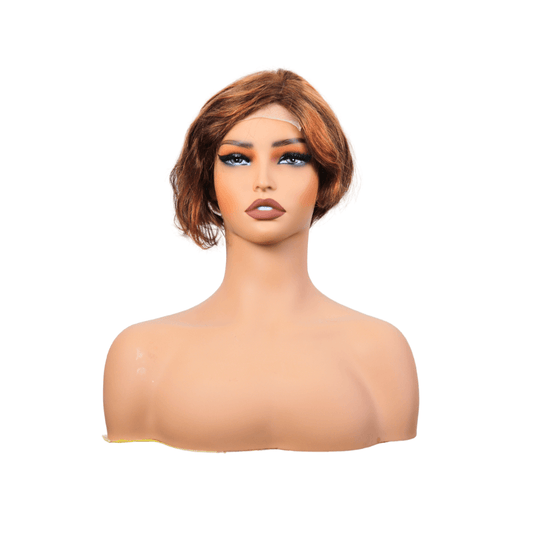 #13 4x4 Lace Bob Highlight Human Hair Wig 8 Inches